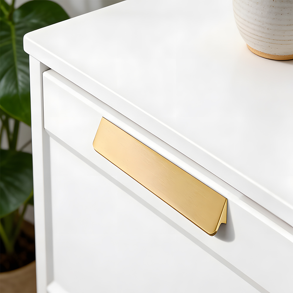 Modern Classic Gold Brass kitchen Drawer Pulls