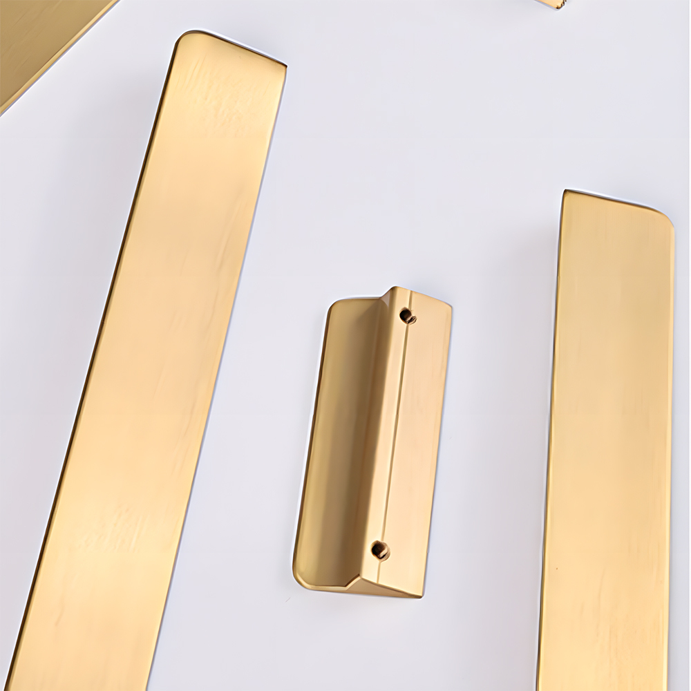 Modern Classic Gold Brass kitchen Drawer Pulls