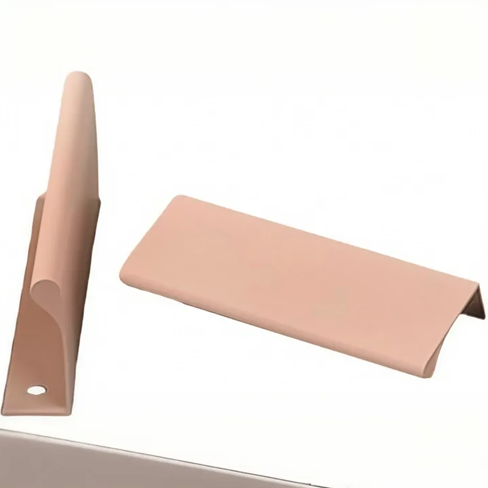 Modern Colorful Aluminum Edge Pulls for Kitchen Drawers