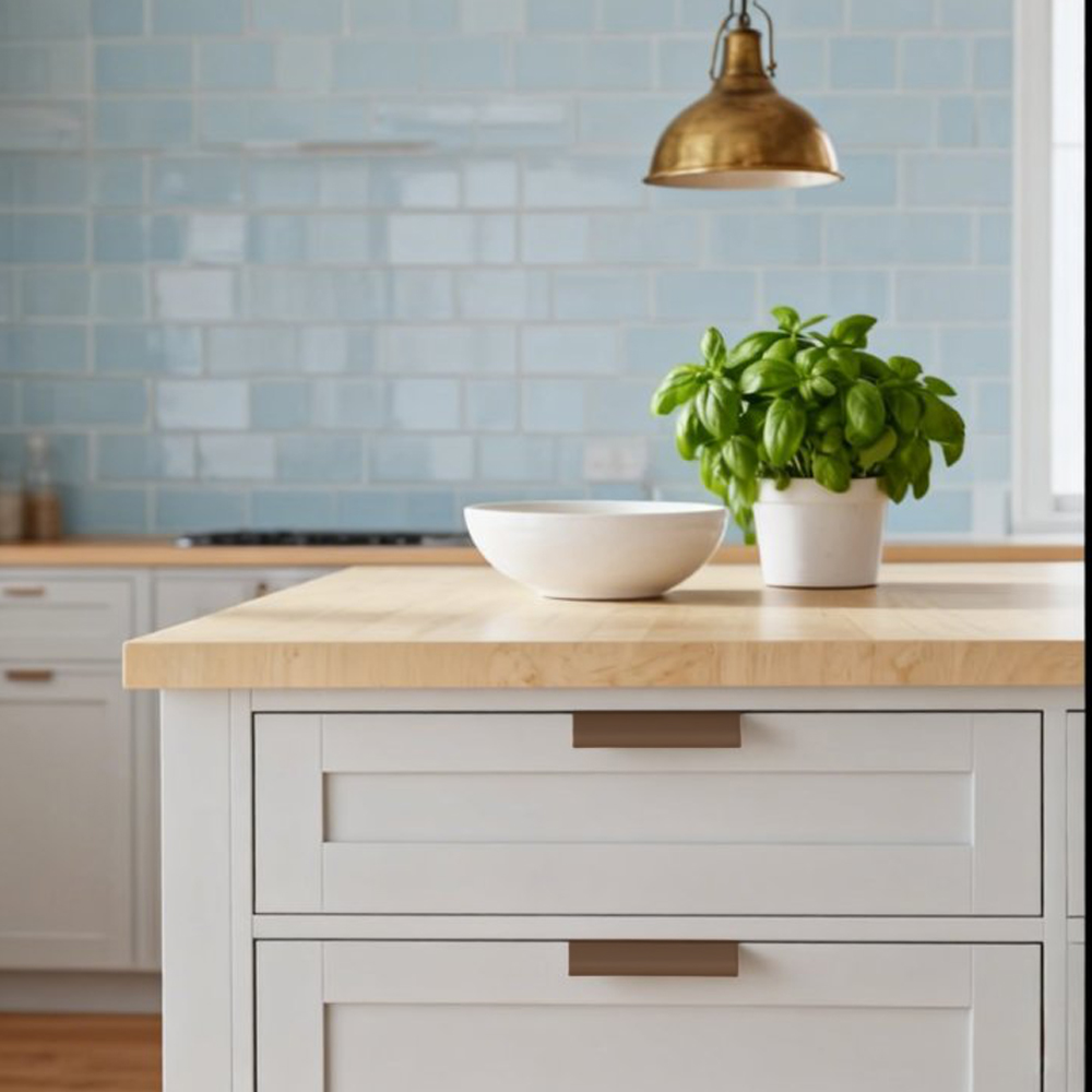 Modern Colorful Aluminum Edge Pulls for Kitchen Drawers