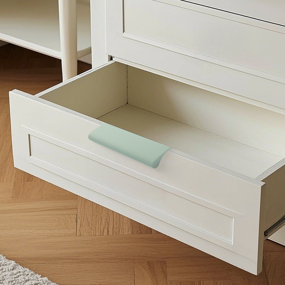 Modern Colorful Aluminum Edge Pulls for Kitchen Drawers