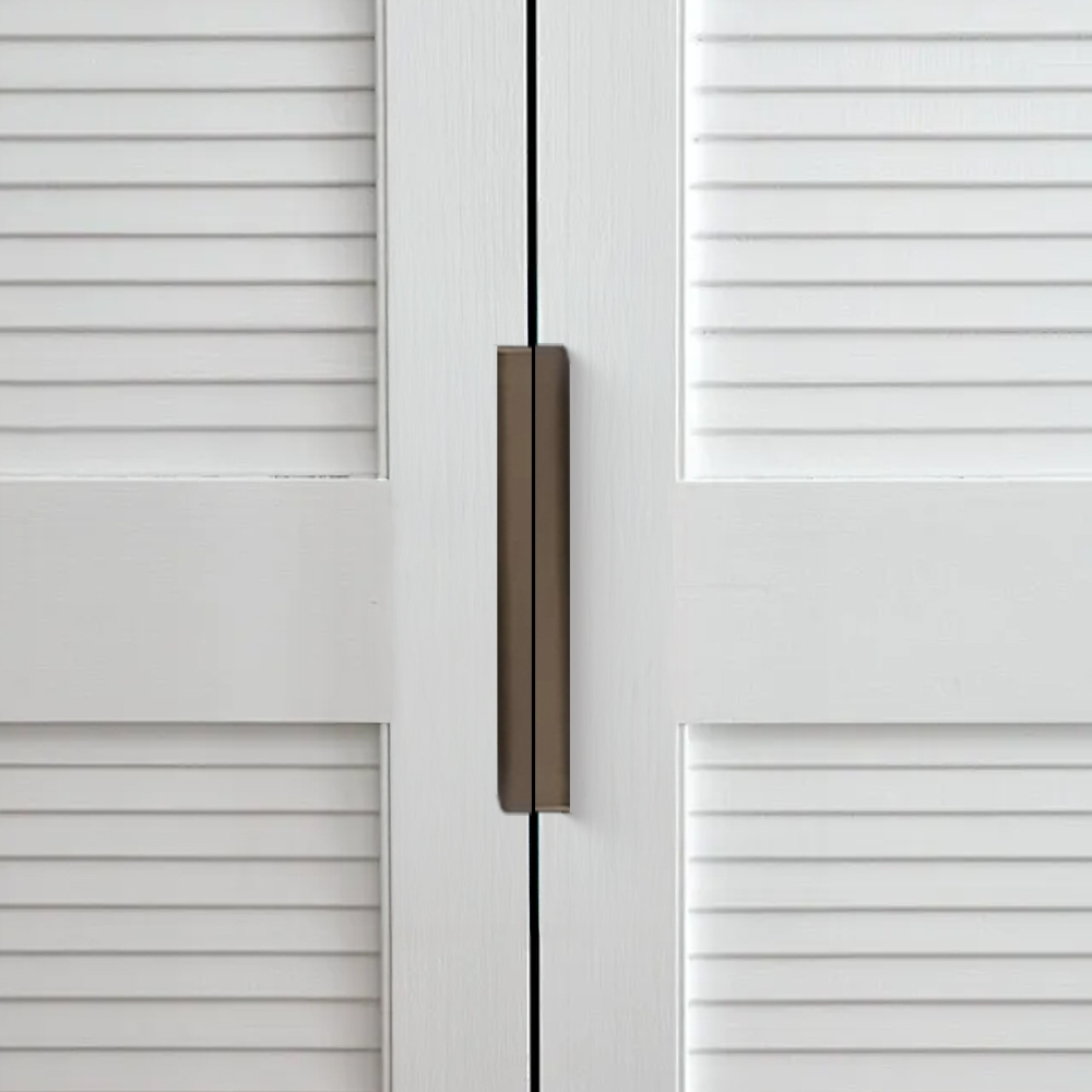 Modern Colorful Aluminum Edge Pulls for Kitchen Drawers