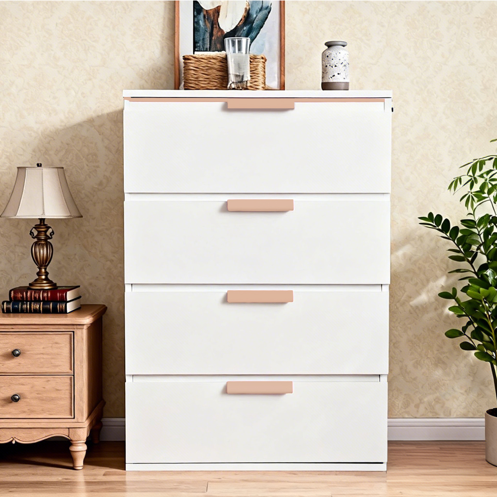 Modern Colorful Aluminum Edge Pulls for Kitchen Drawers