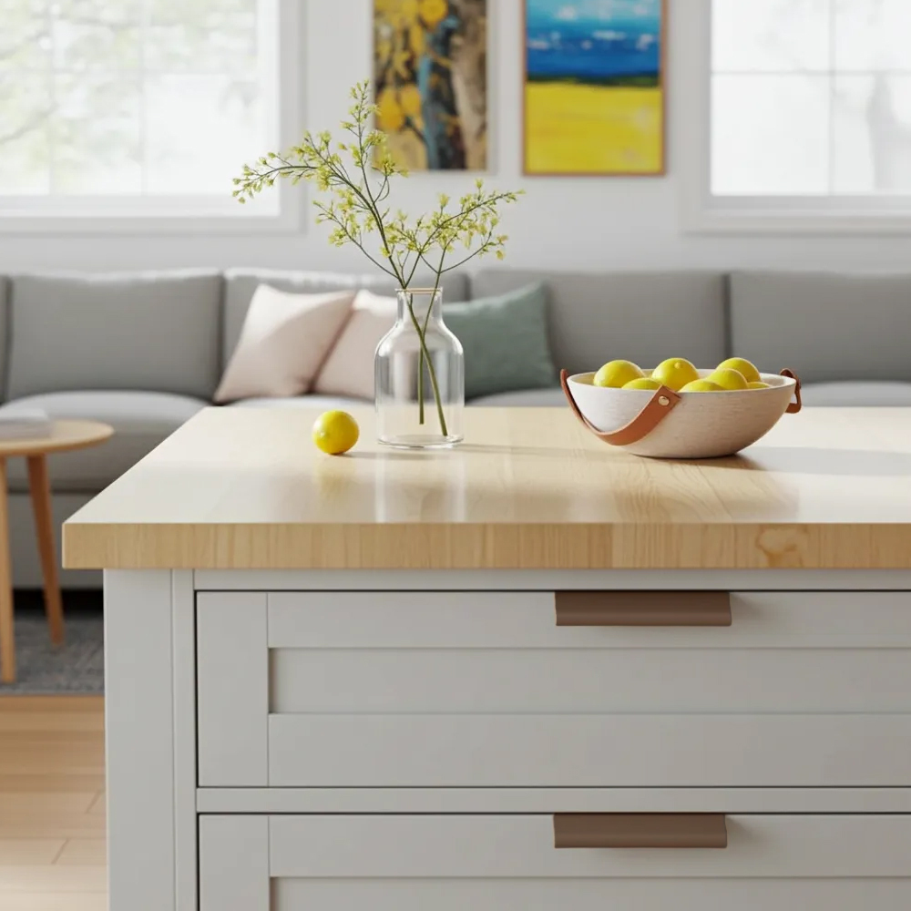 Modern Colorful Aluminum Edge Pulls for Kitchen Drawers