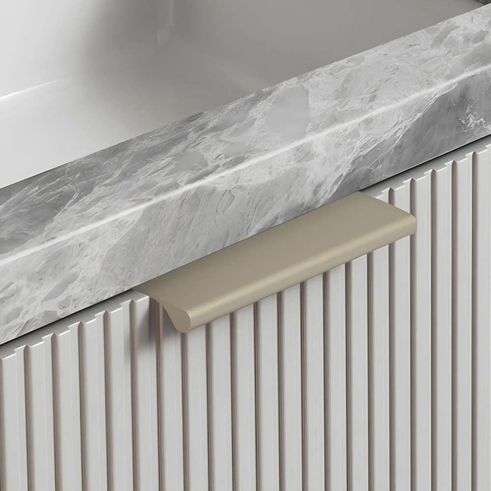 Modern Colorful Aluminum Edge Pulls for Kitchen Drawers