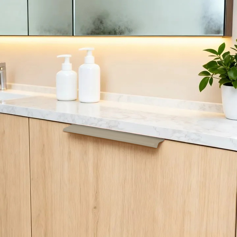 Modern Colorful Aluminum Edge Pulls for Kitchen Drawers