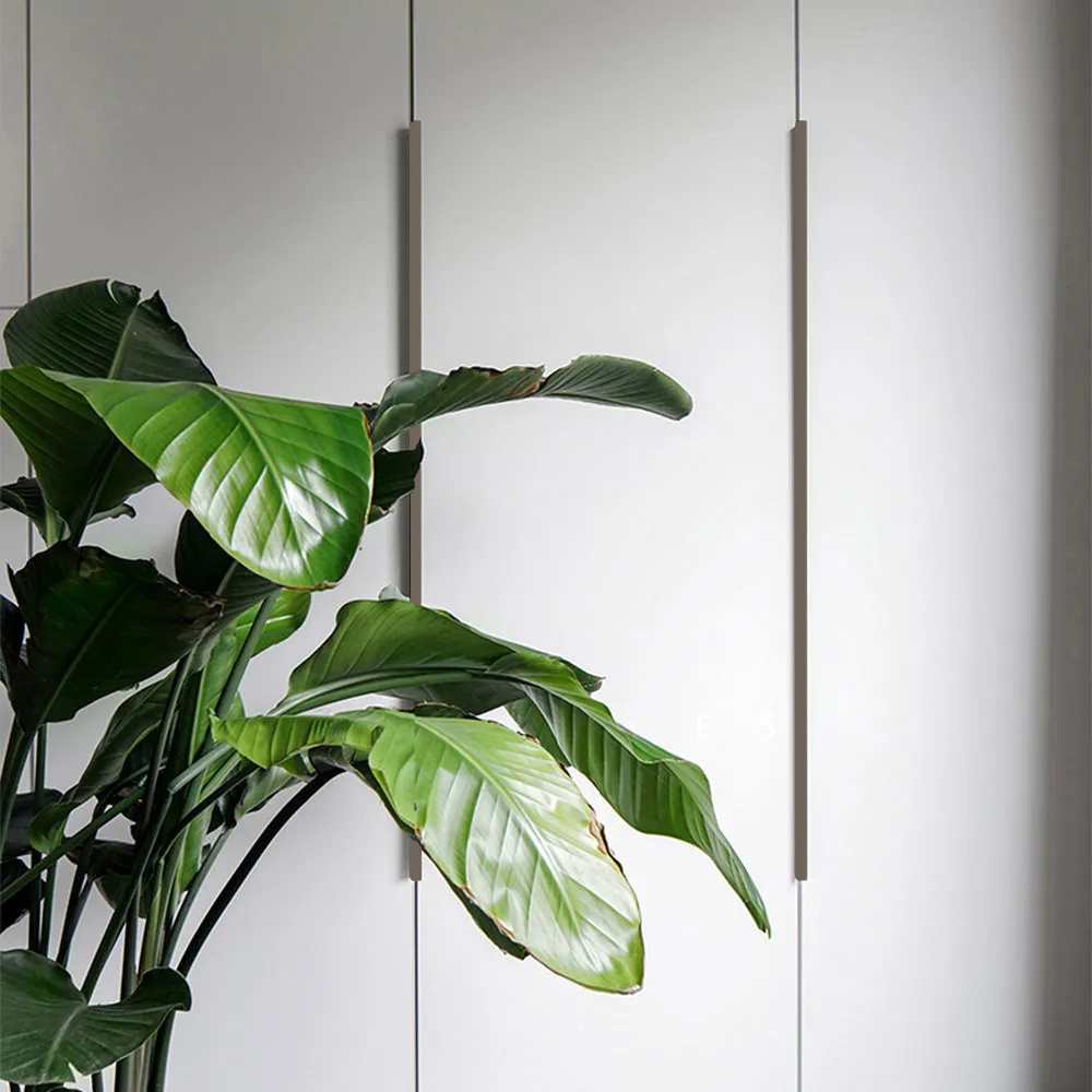 Modern Colorful Aluminum Edge Pulls for Kitchen Drawers