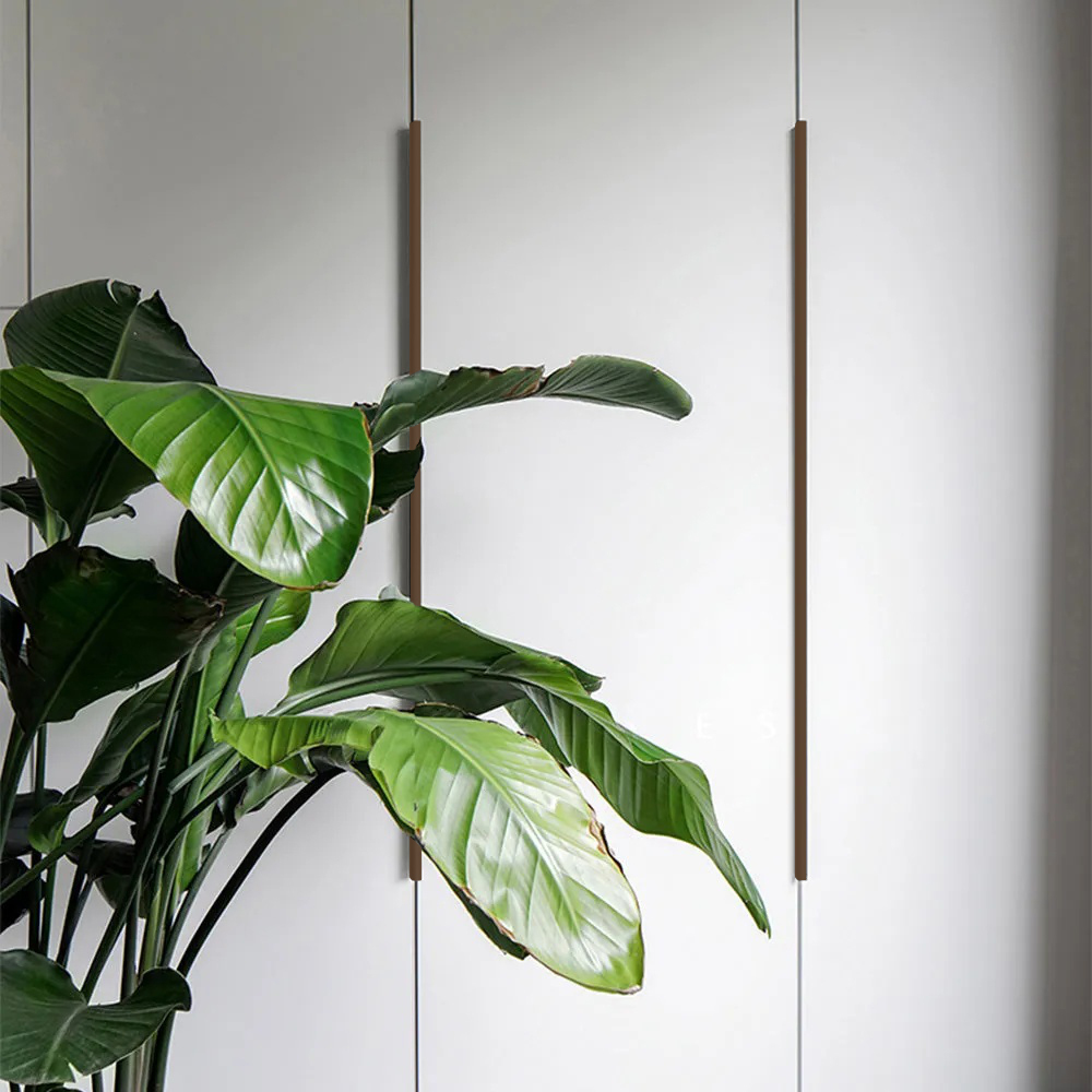 Modern Colorful Aluminum Edge Pulls for Kitchen Drawers