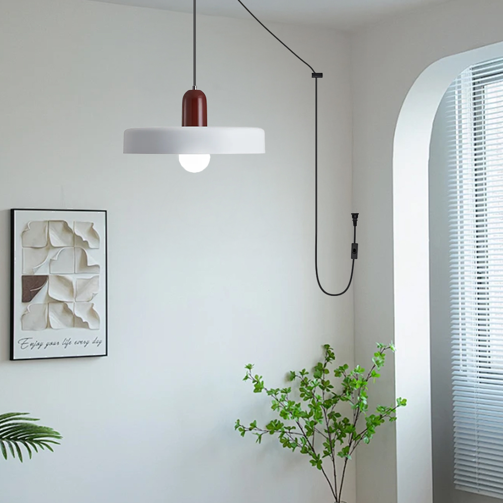 Modern Colorful Macaron Art Kitchen Plug-in Pendant Light