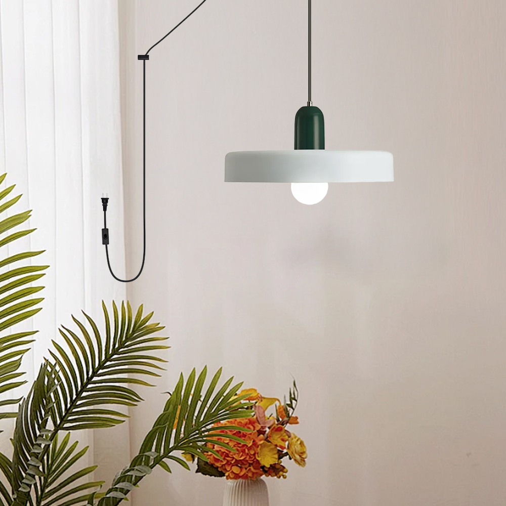 Modern Colorful Macaron Art Kitchen Plug-in Pendant Light