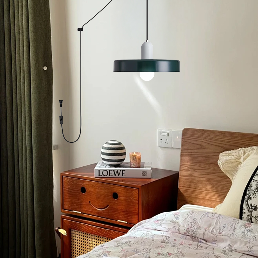 Modern Colorful Macaron Art Kitchen Plug-in Pendant Light