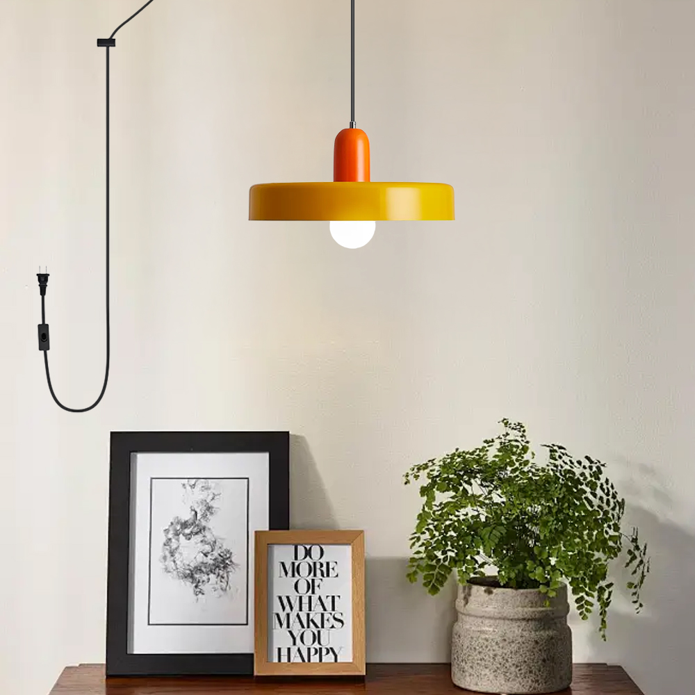 Modern Colorful Macaron Art Kitchen Plug-in Pendant Light