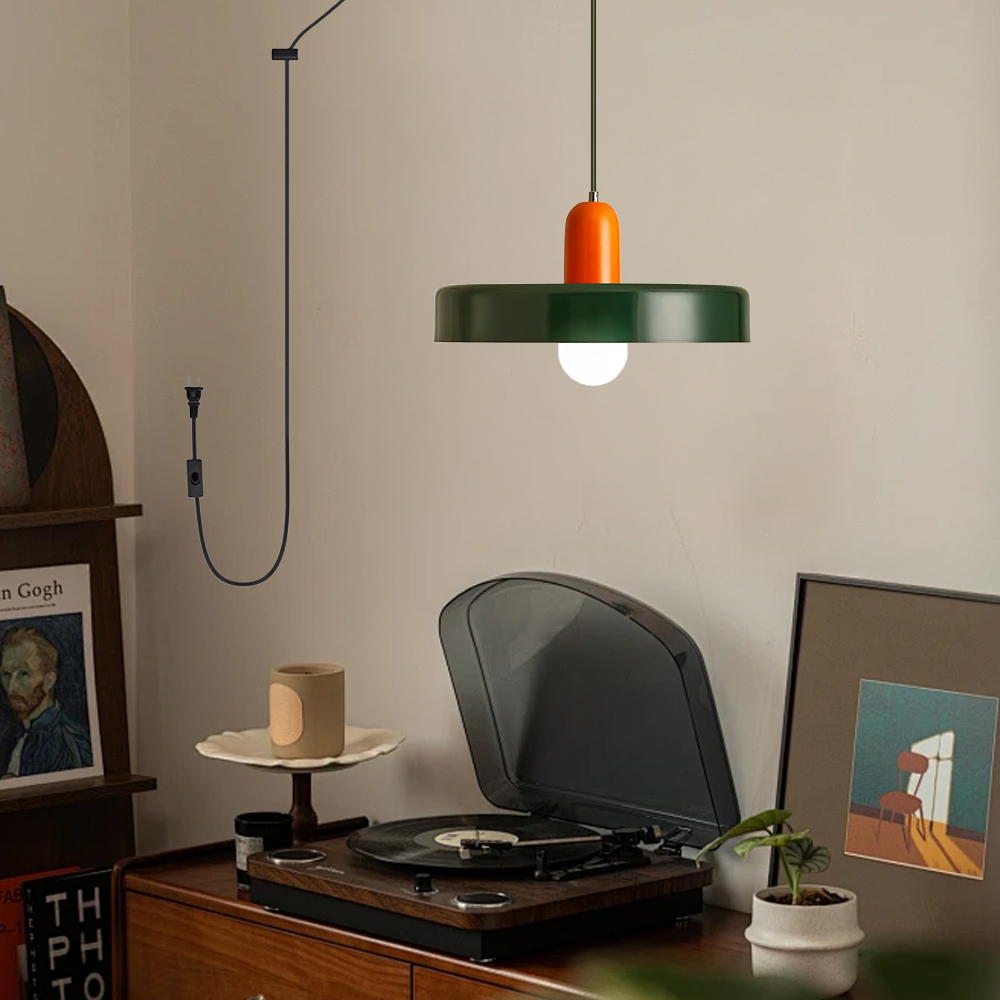 Modern Colorful Macaron Art Kitchen Plug-in Pendant Light