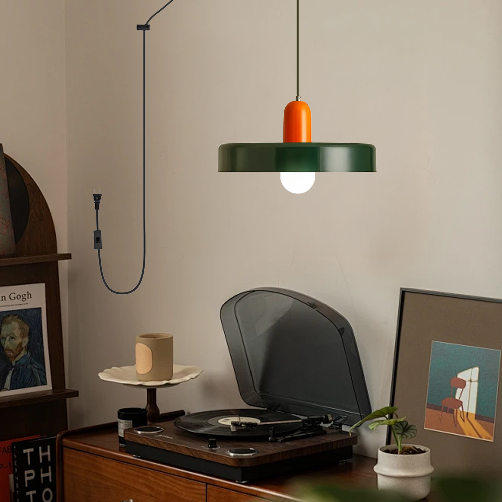 Modern Colorful Macaron Art Kitchen Plug-in Pendant Light