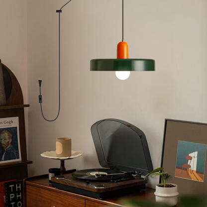 Modern Colorful Macaron Art Kitchen Plug-in Pendant Light