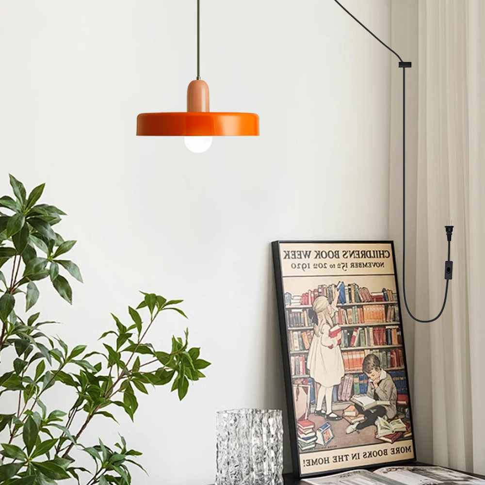 Modern Colorful Macaron Art Kitchen Plug-in Pendant Light