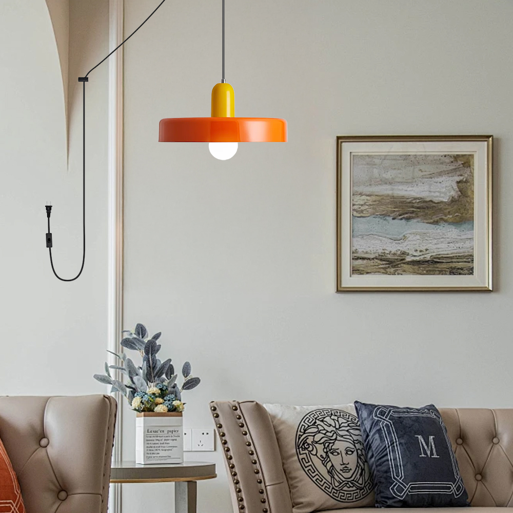 Modern Colorful Macaron Art Kitchen Plug-in Pendant Light