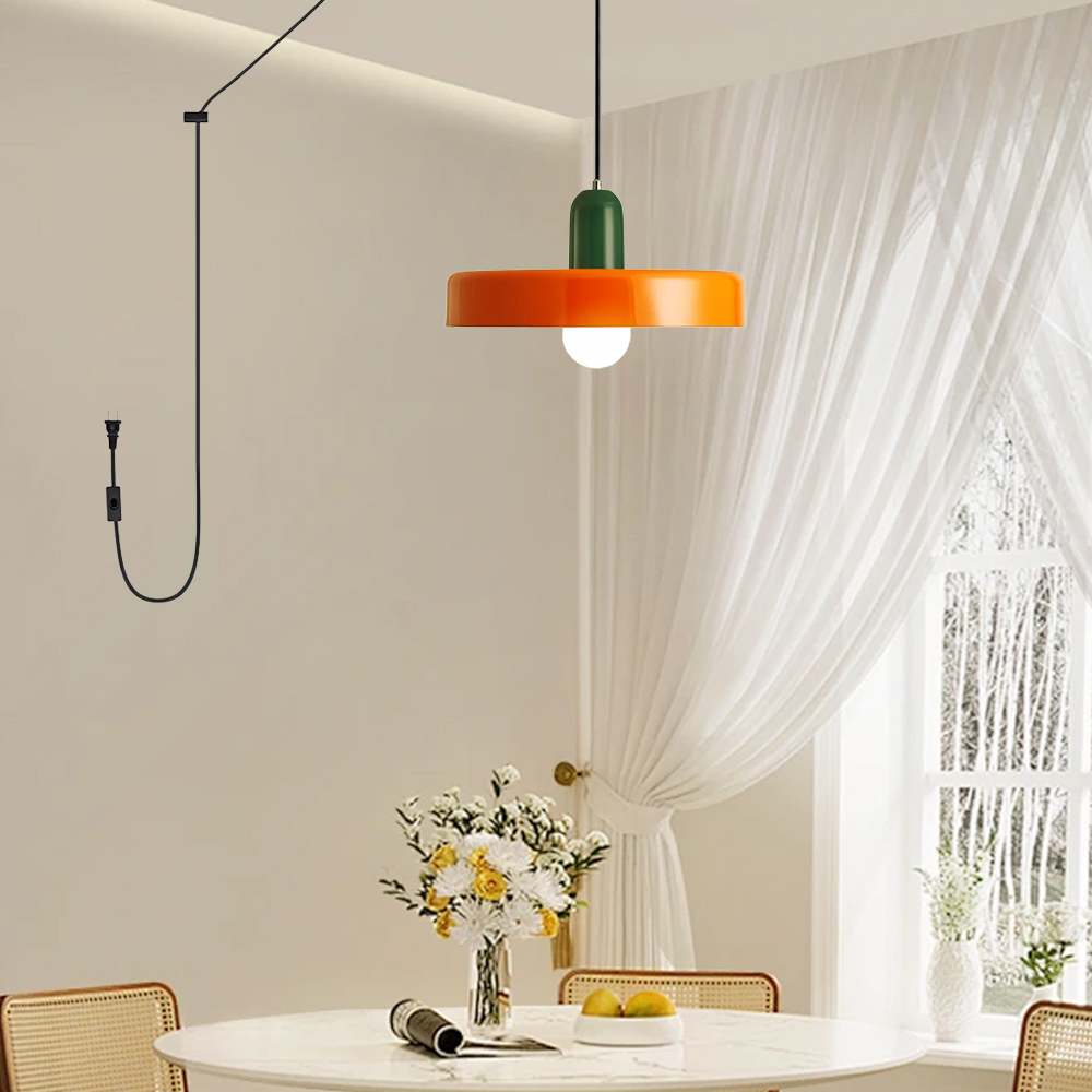 Modern Colorful Macaron Art Kitchen Plug-in Pendant Light