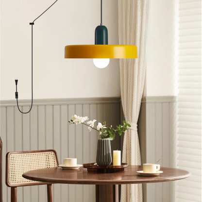 Modern Colorful Macaron Art Kitchen Plug-in Pendant Light