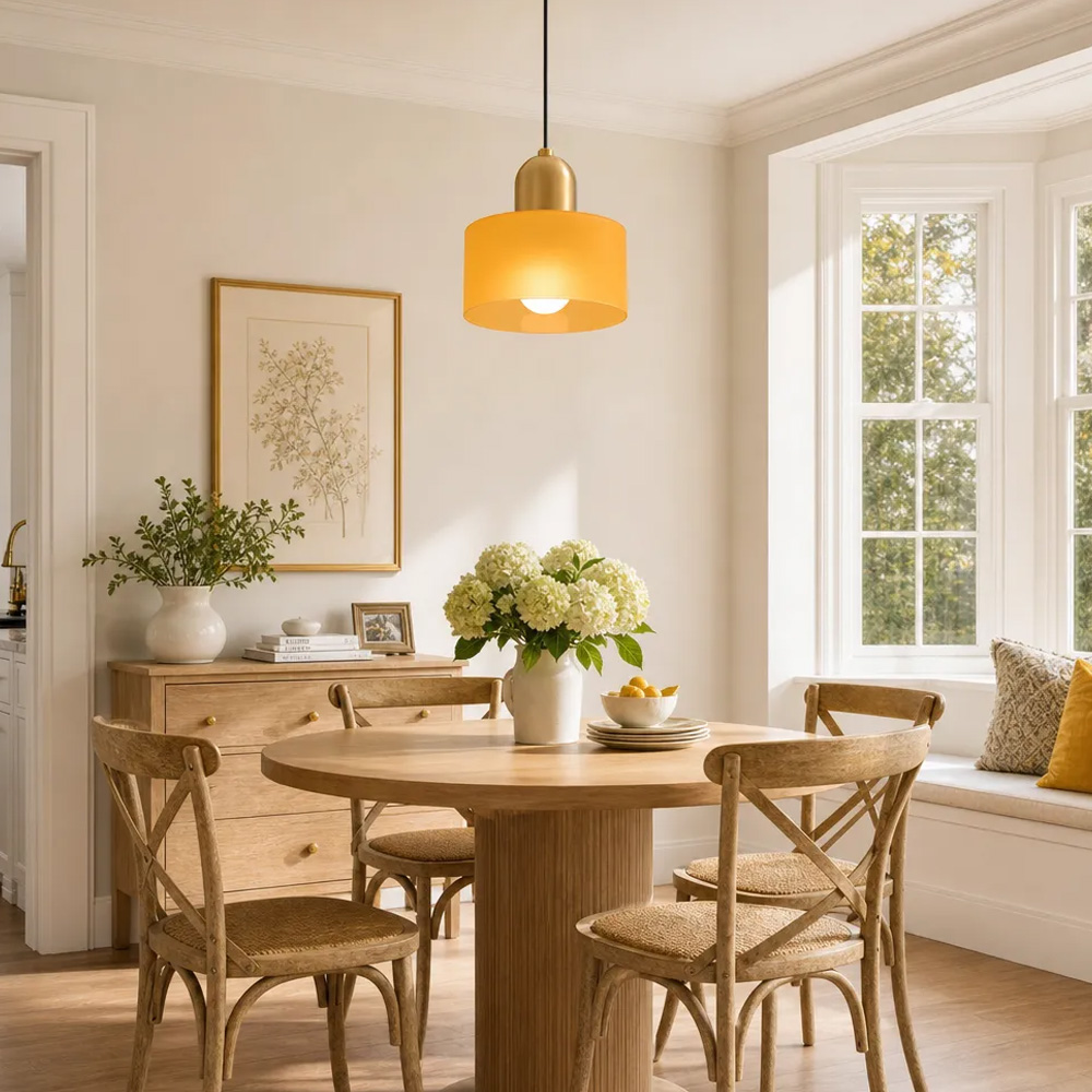Modern Cream Creamy Bauhaus Mini Pendant Light