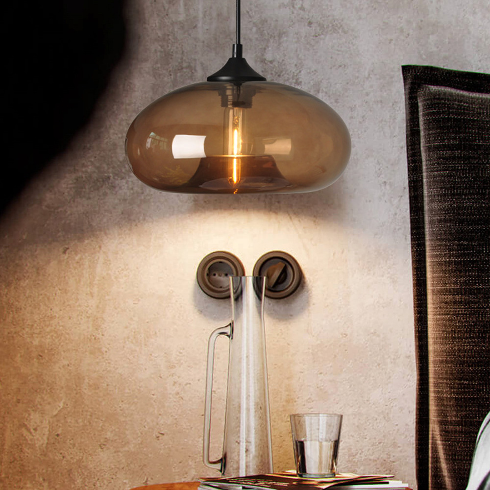 Modern Creative Colored Glass Dining Room Pendant Lights