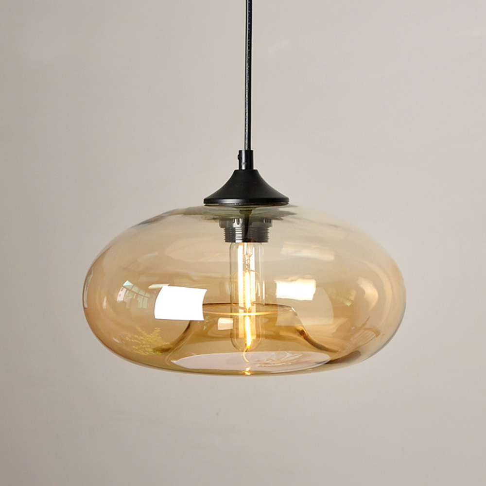 Modern Creative Colored Glass Dining Room Pendant Lights