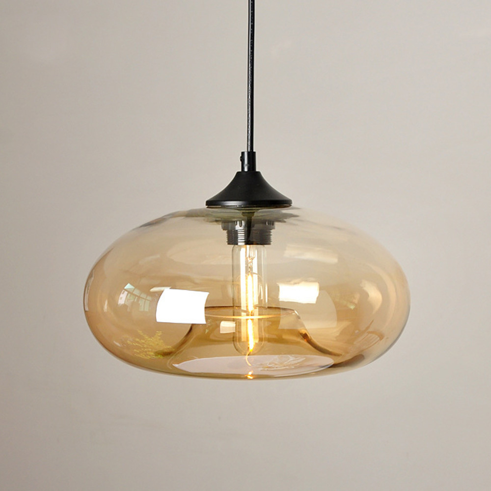 Modern Creative Colored Glass Dining Room Pendant Lights