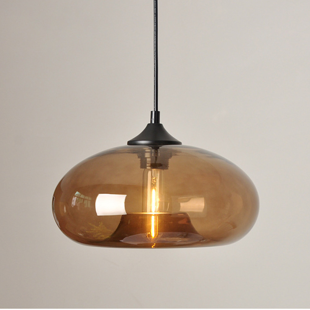 Modern Creative Colored Glass Dining Room Pendant Lights