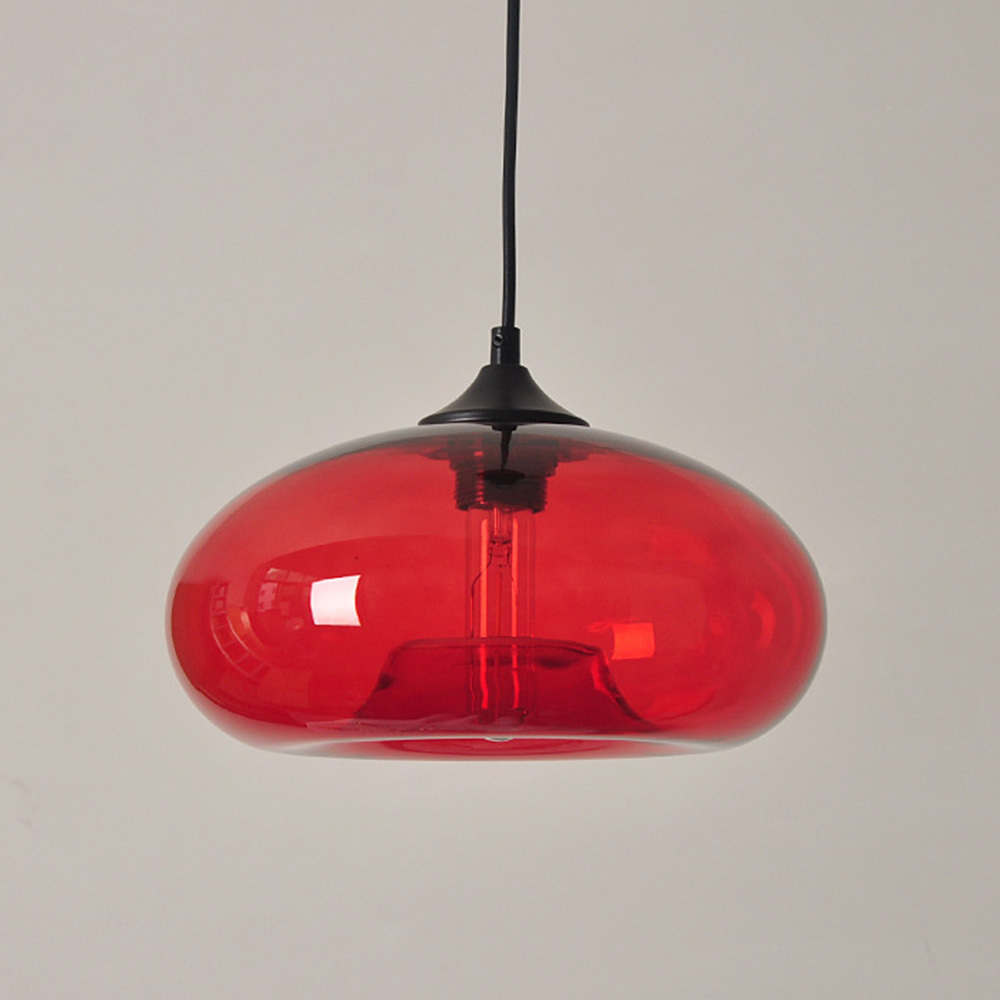 Modern Creative Colored Glass Dining Room Pendant Lights