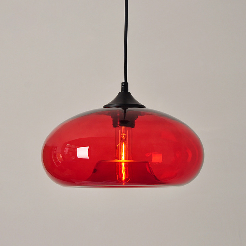 Modern Creative Colored Glass Dining Room Pendant Lights