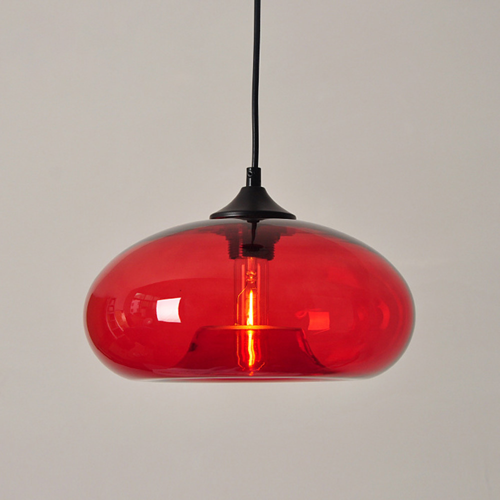 Modern Creative Colored Glass Dining Room Pendant Lights