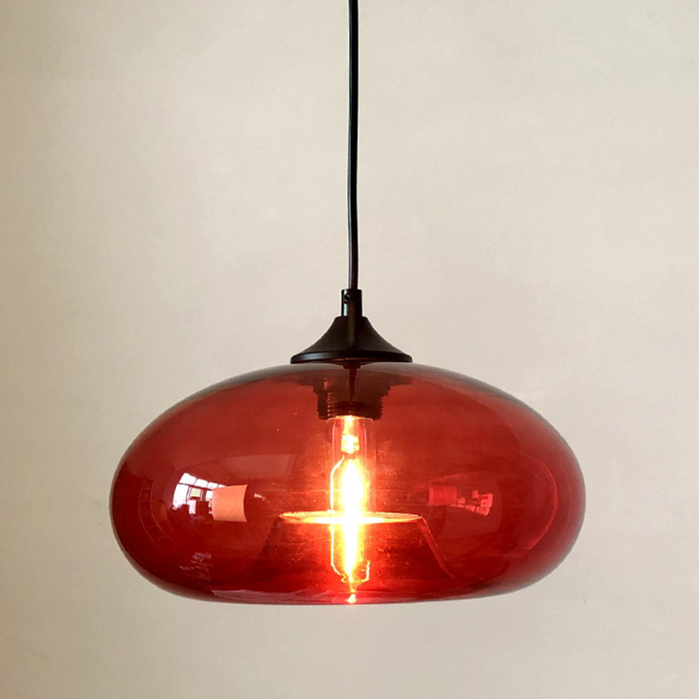 Modern Creative Colored Glass Dining Room Pendant Lights