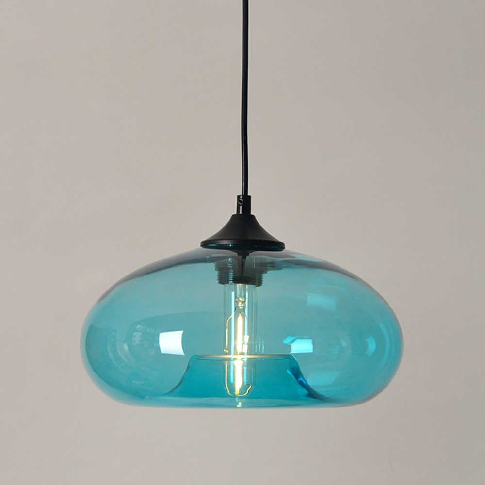 Modern Creative Colored Glass Dining Room Pendant Lights