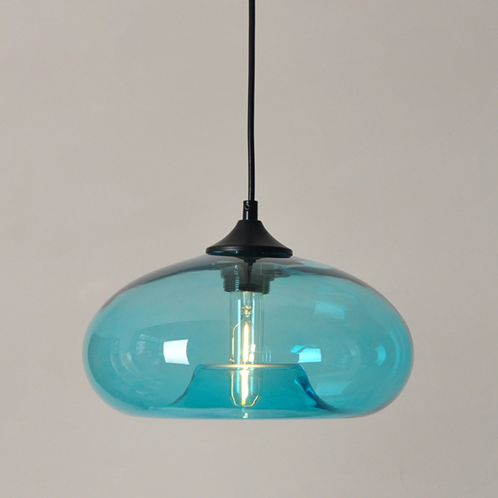 Modern Creative Colored Glass Dining Room Pendant Lights