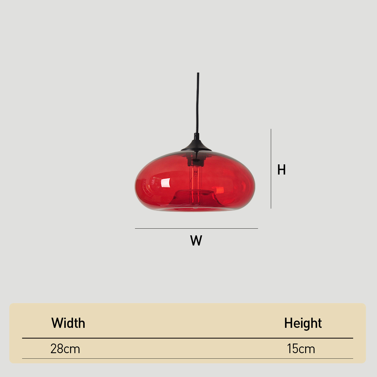 Modern Creative Colored Glass Dining Room Pendant Lights