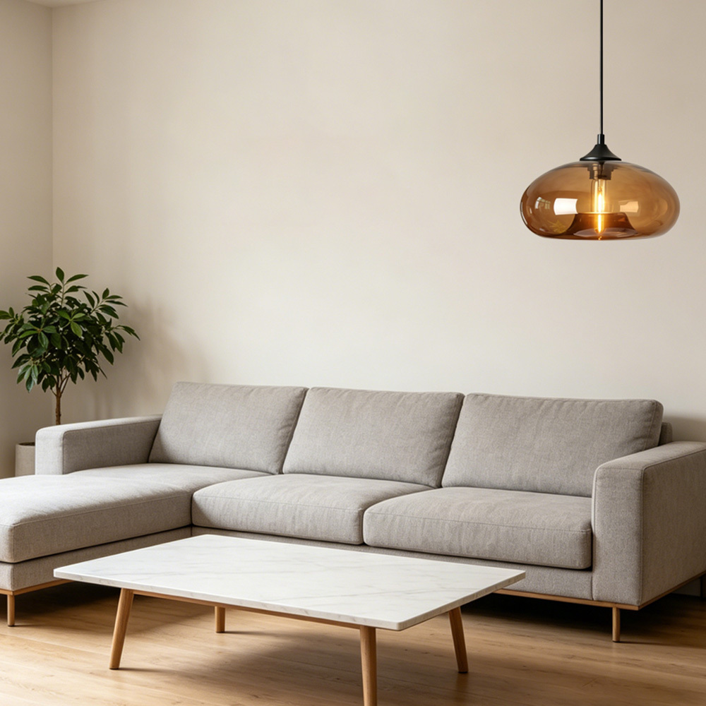 Modern Creative Colored Glass Dining Room Pendant Lights