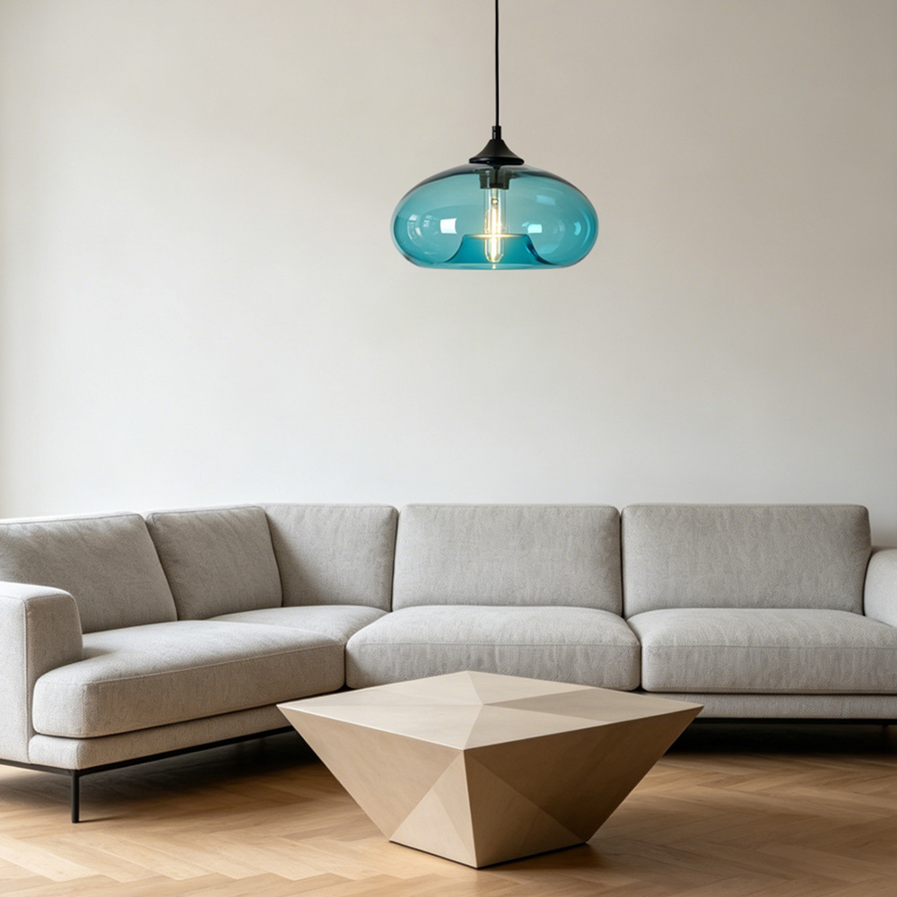 Modern Creative Colored Glass Dining Room Pendant Lights