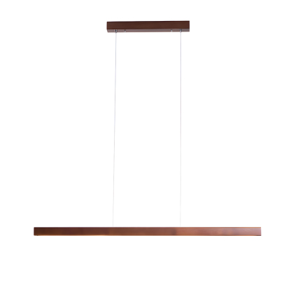 Modern Dimmable Wooden LED Linear Pendant Light 