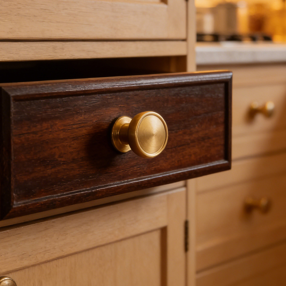 Modern Gold Solid Brass Cabinet Knobs And Drawer Pulls