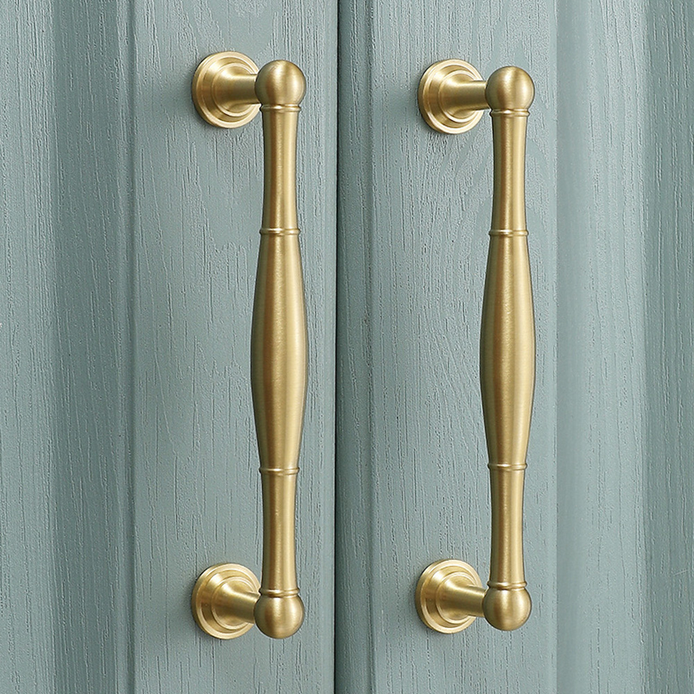 Modern Gold Solid Brass Cabinet Knobs And Drawer Pulls
