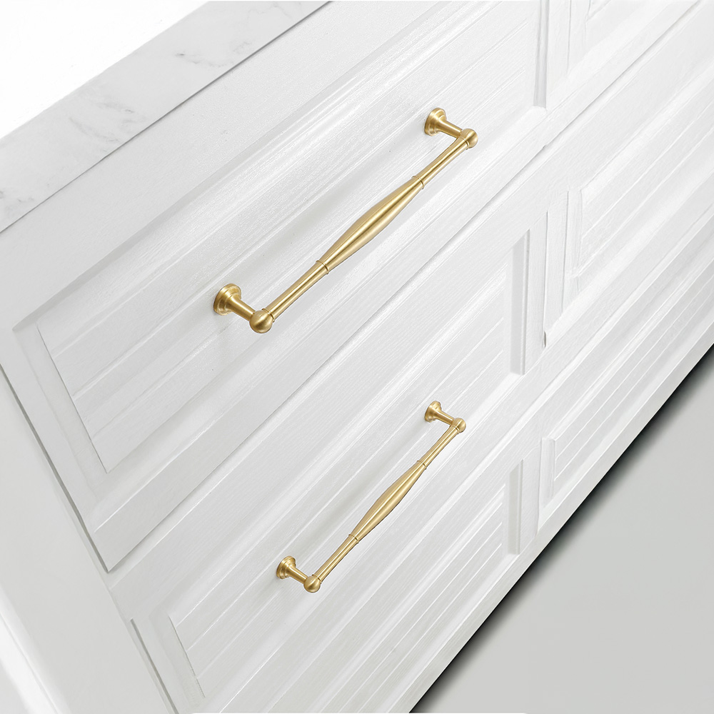 Modern Gold Solid Brass Cabinet Knobs And Drawer Pulls