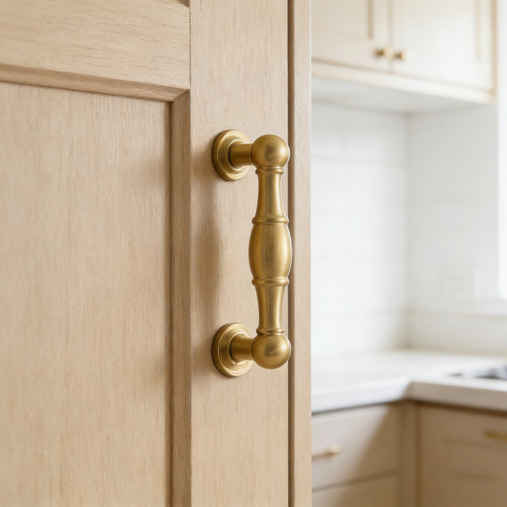 Modern Gold Solid Brass Cabinet Knobs And Drawer Pulls