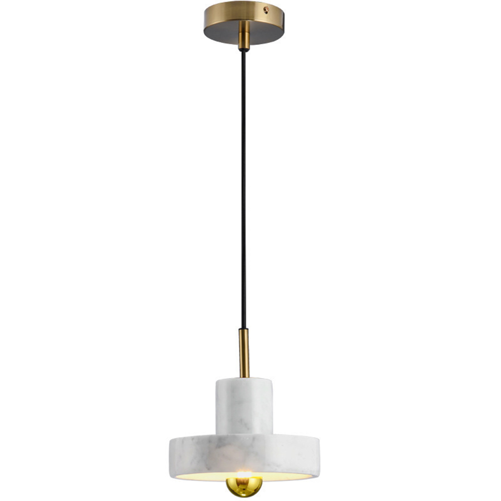 Modern Industrial Mini Marble Pendant Light for Bedroom