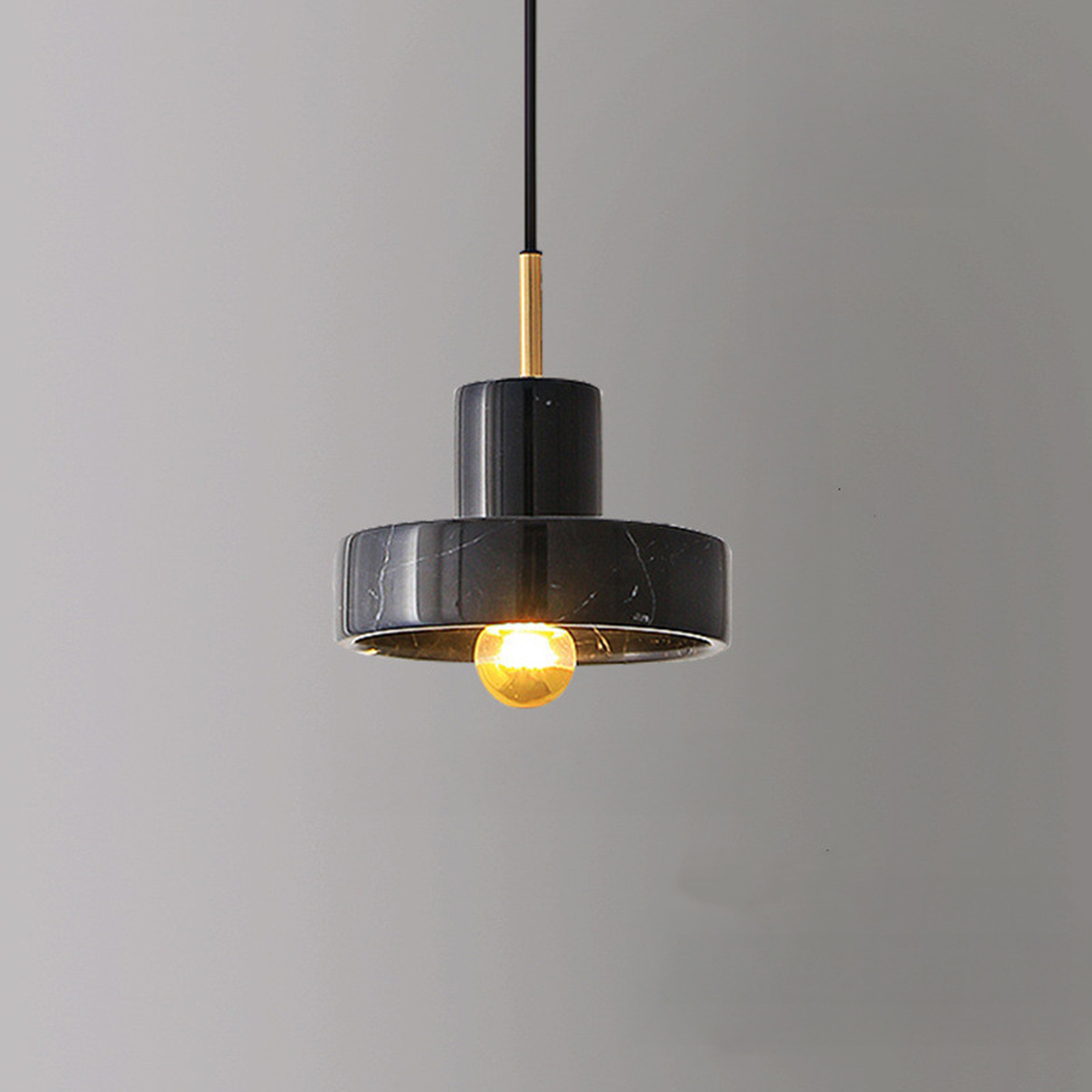 Modern Industrial Mini Marble Pendant Light for Bedroom