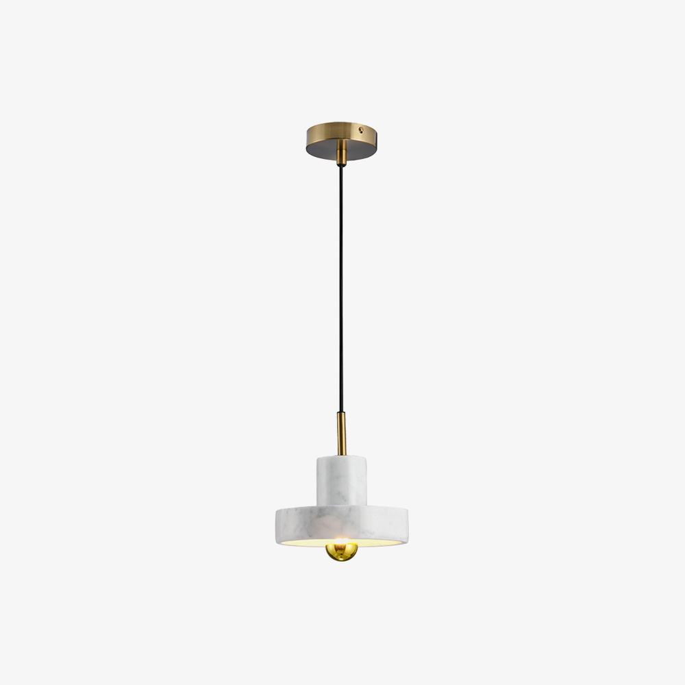 Modern Industrial Mini Marble Pendant Light for Bedroom