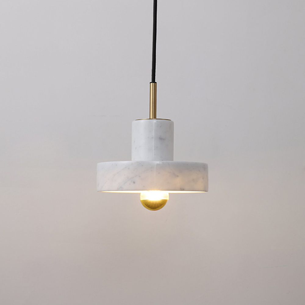Modern Industrial Mini Marble Pendant Light for Bedroom