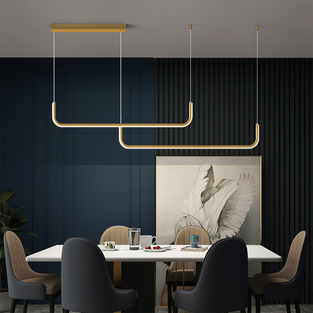 Modern Linear LED Pendant Light Hanging Light