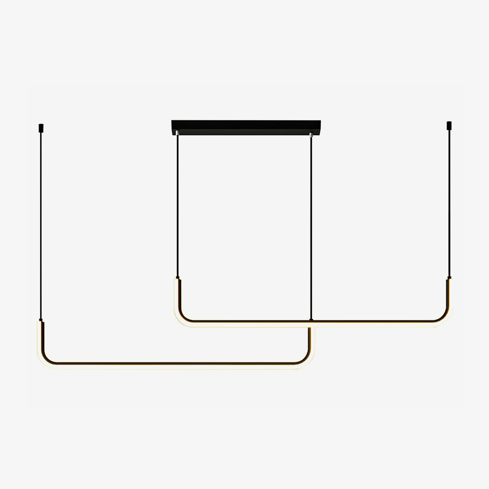 Modern Linear LED Pendant Light Hanging Light