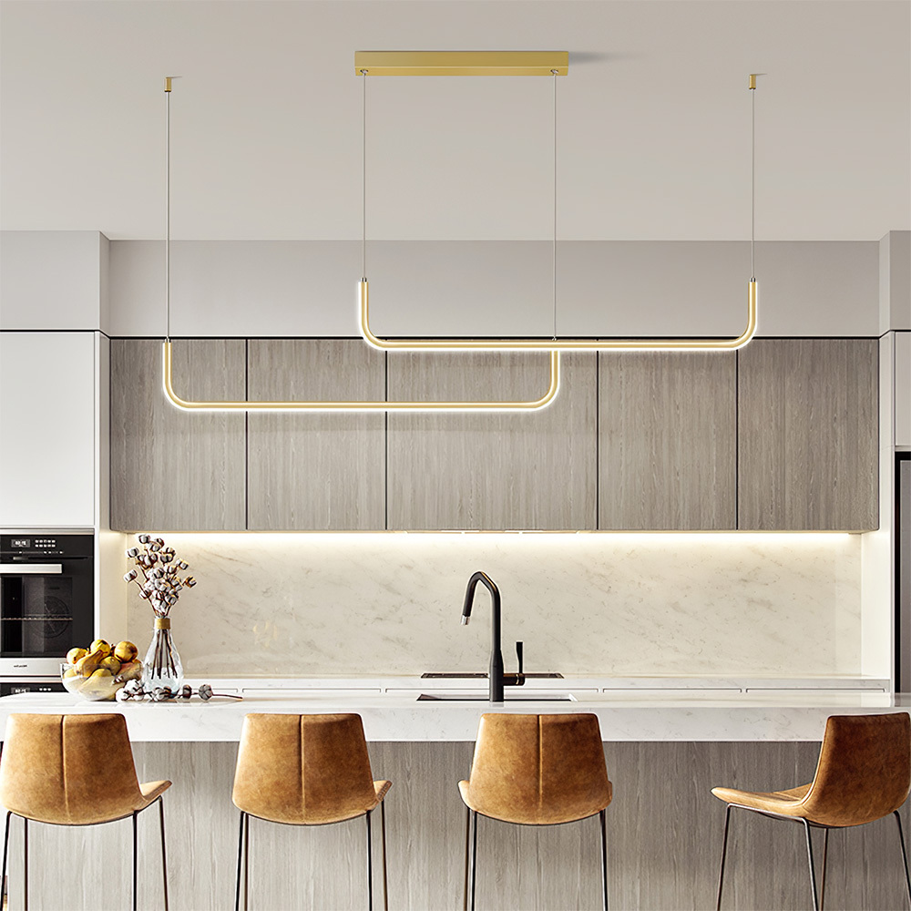 Modern Linear LED Pendant Light Hanging Light