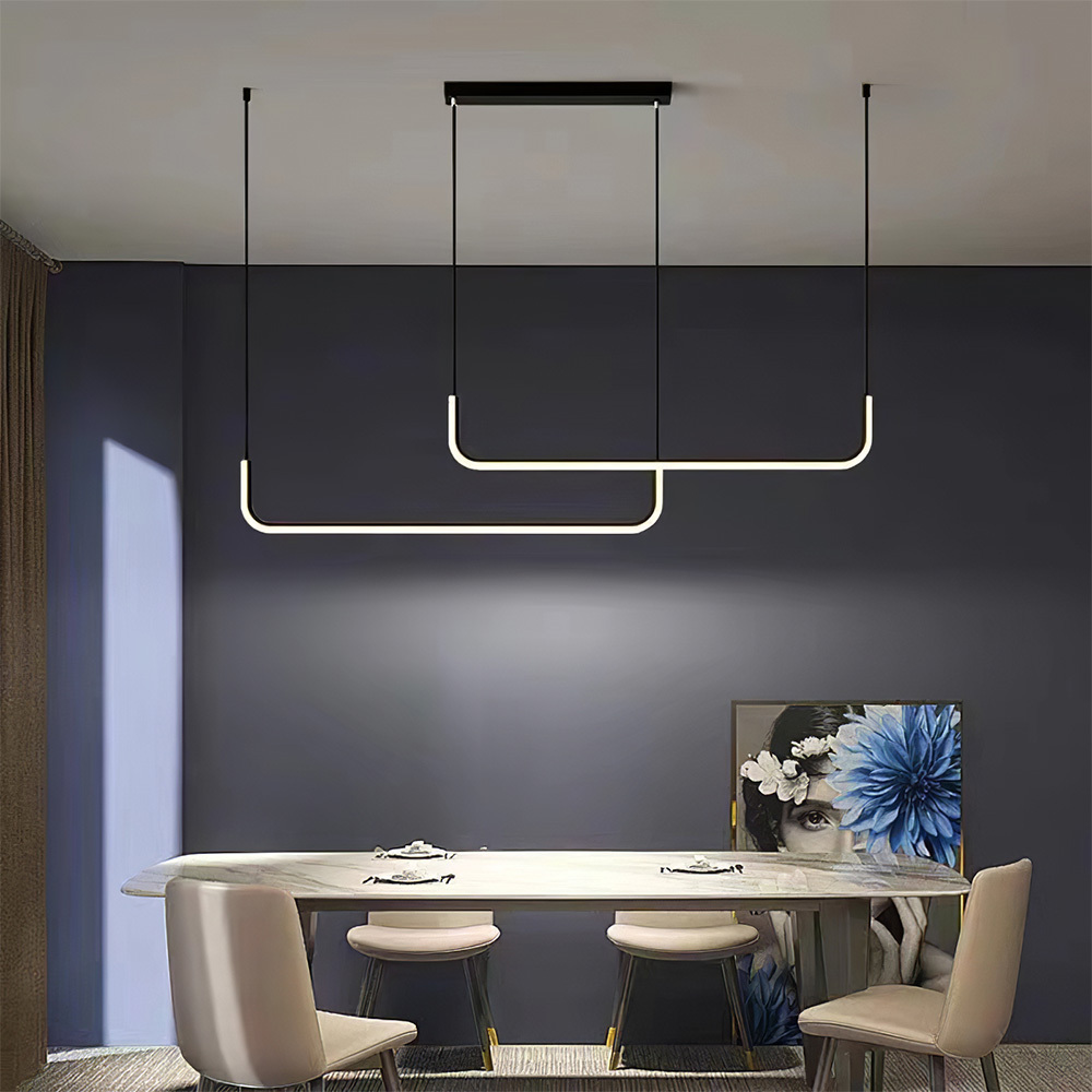Modern Linear LED Pendant Light Hanging Light